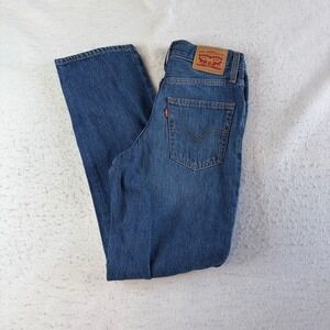 Levi's 94 Baggy Jeans Womens 25 Blue Denim High Rise Straight Leg
